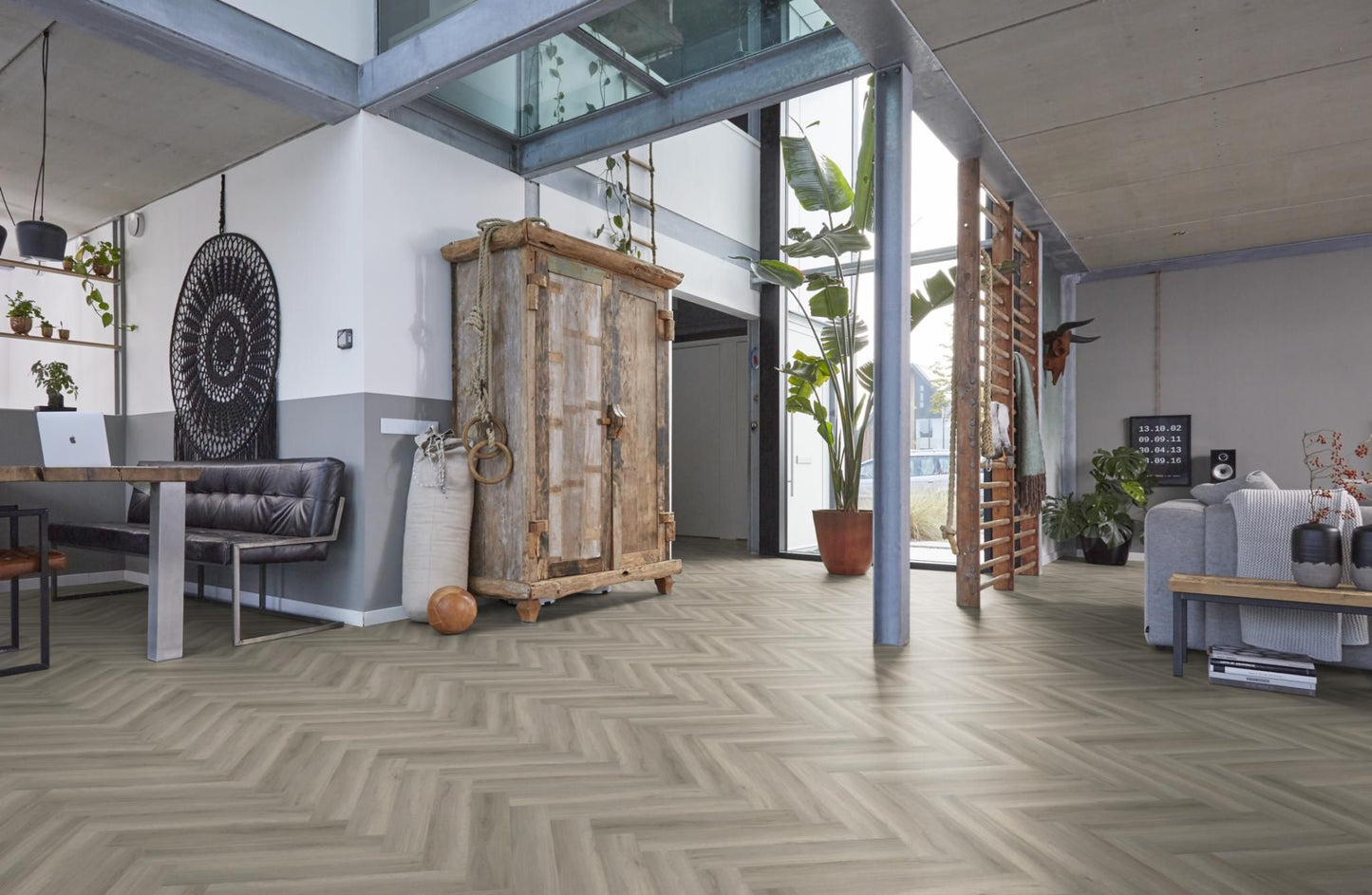YUP Herringbone grey