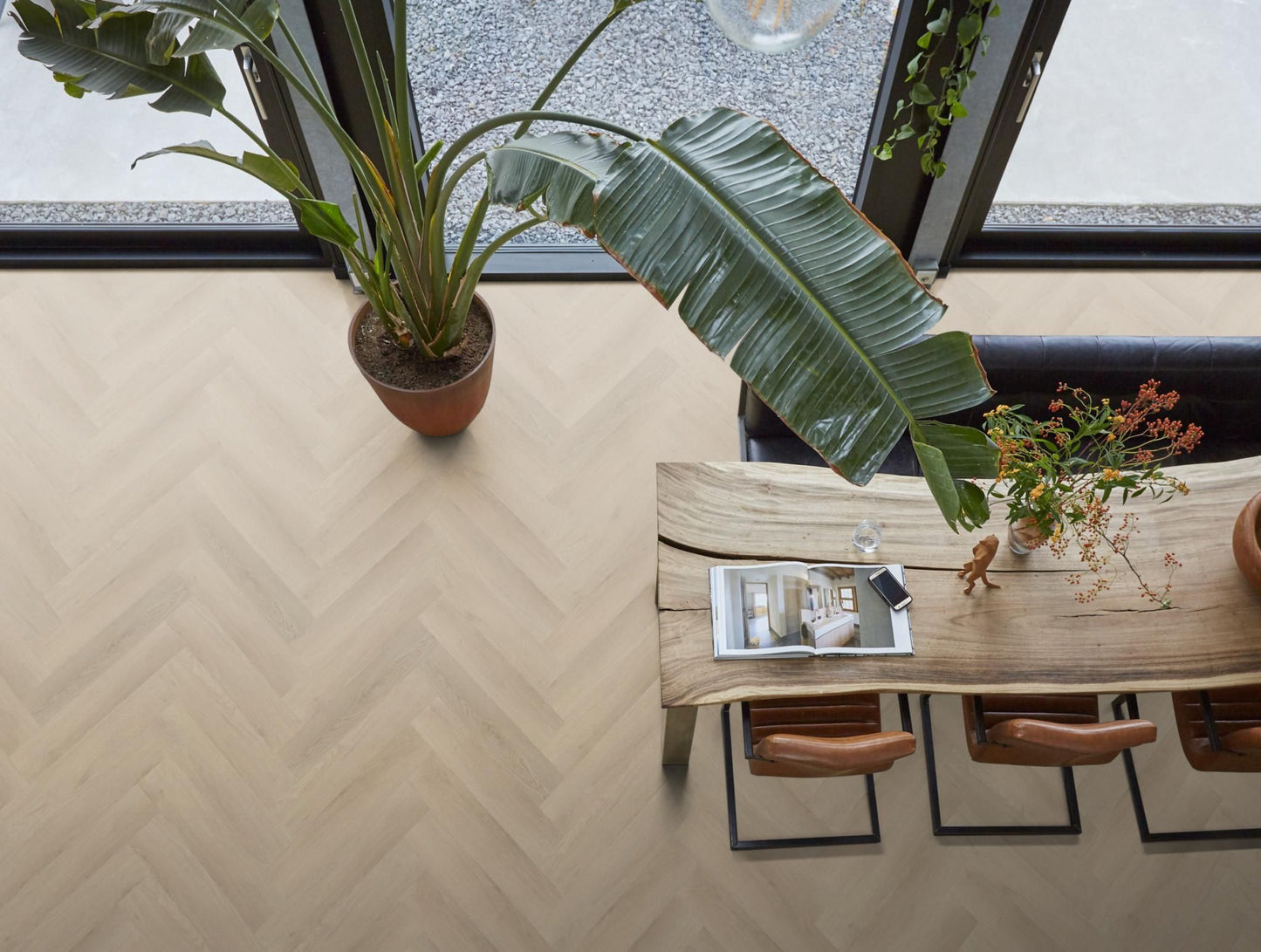 YUP Merton herringbone dryback beige