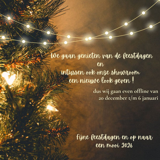 Wij gaan genieten van de feestdagen!