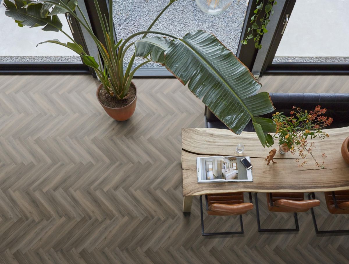 YUP Herringbone dark grey